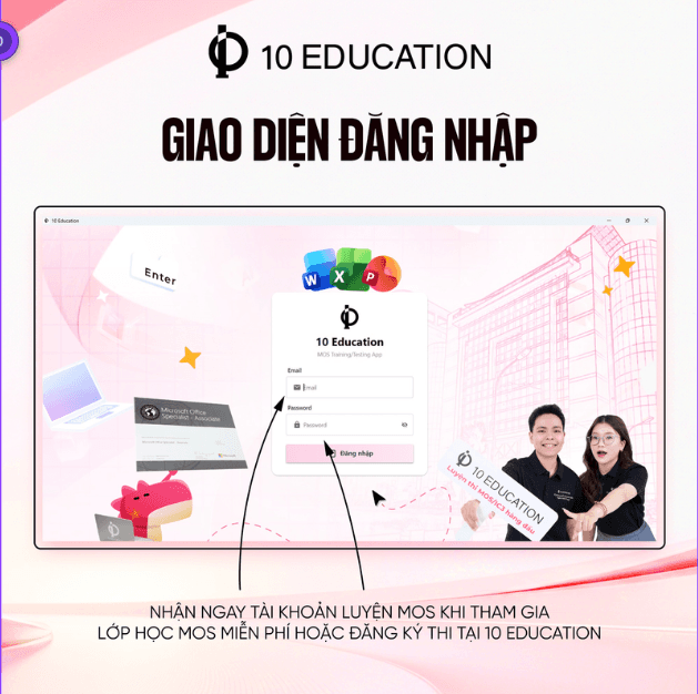App luyện thi MOS