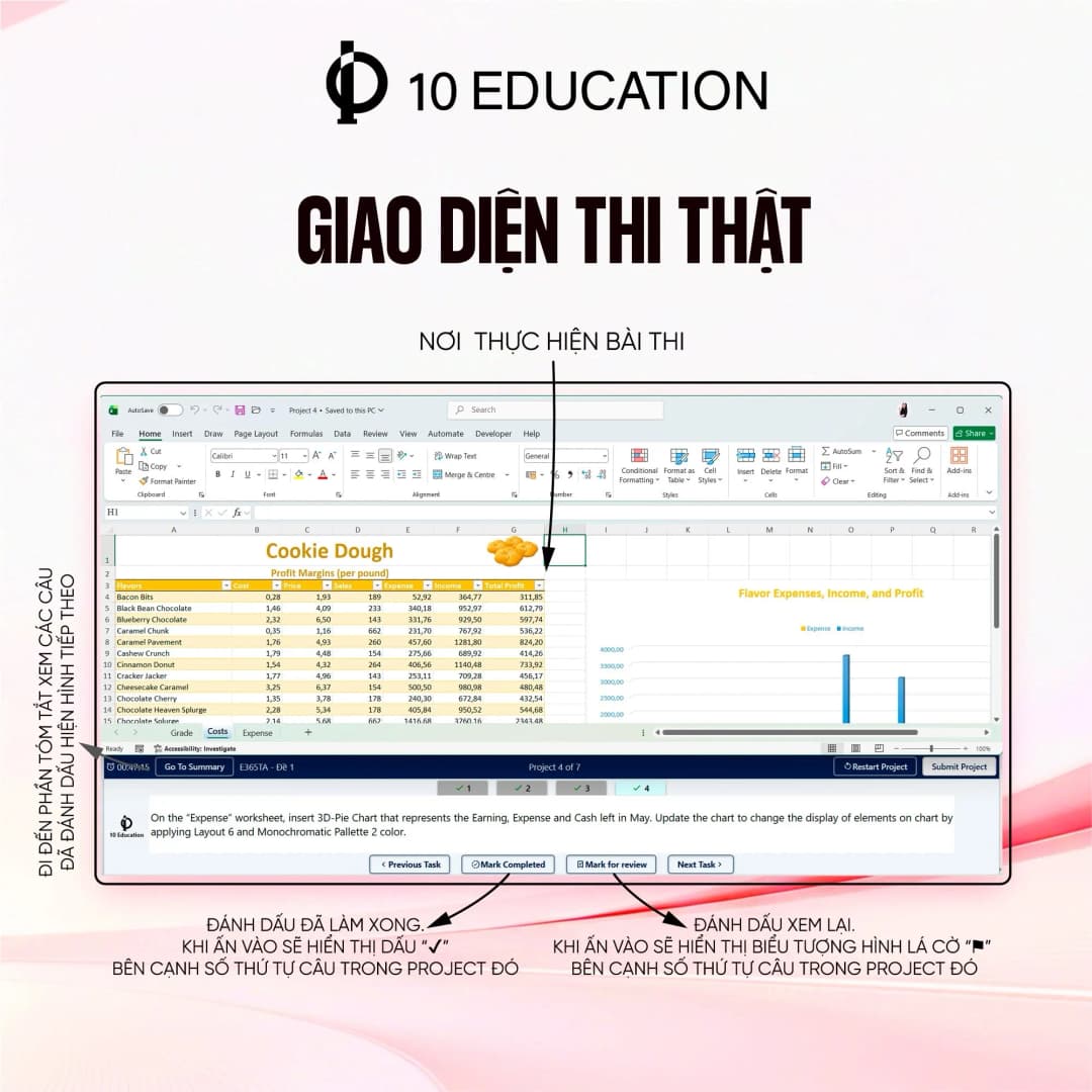 App luyện thi MOS